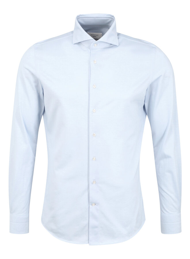 PP2HC10009 Prufuomo Japanese knitted Shirt SC LIGHT BLUE