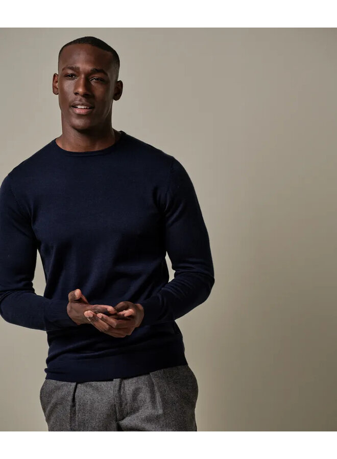 PP2J00011A Prufuomo PULLOVER CREW NECK NAVY