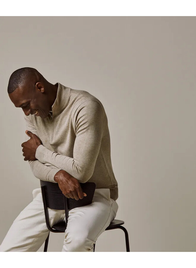 PP2J00010C Prufuomo PULLOVER HALFZIP BEIGE