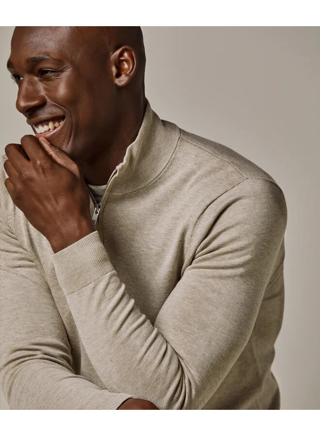 PP2J00010C Profuomo PULLOVER HALFZIP BEIGE