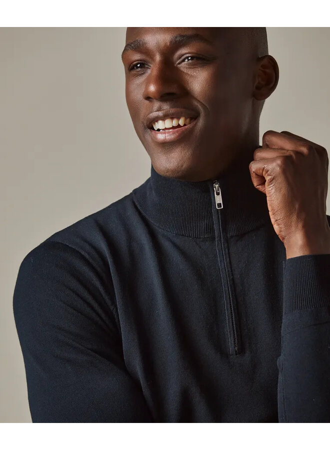 PP2J00010A Profuomo PULLOVER HALFZIP NAVY