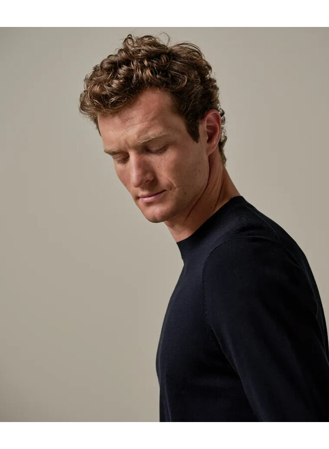 PP2J00008A Prufuomo PULLOVER CREW NECK NAVY