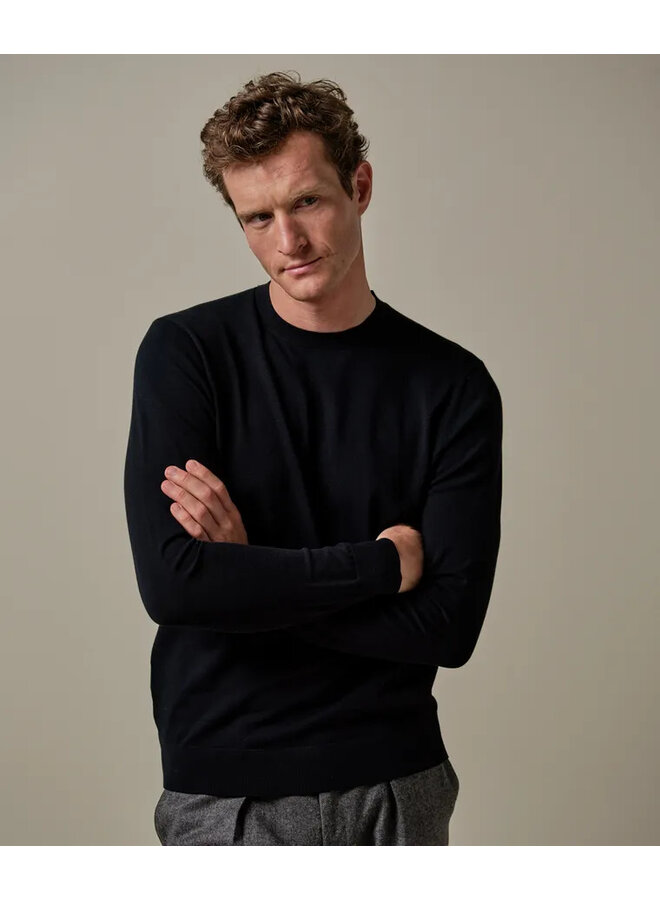 PP2J00008A Prufuomo PULLOVER CREW NECK NAVY