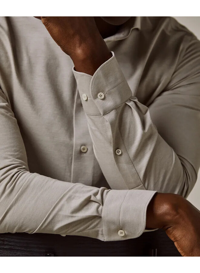 PP2H00008B Prufuomo Japanese knitted Shirt SC BEIGE