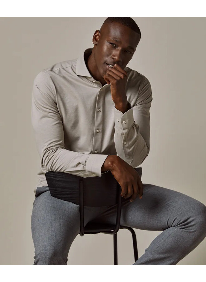 PP2H00008B Prufuomo Japanese knitted Shirt SC BEIGE