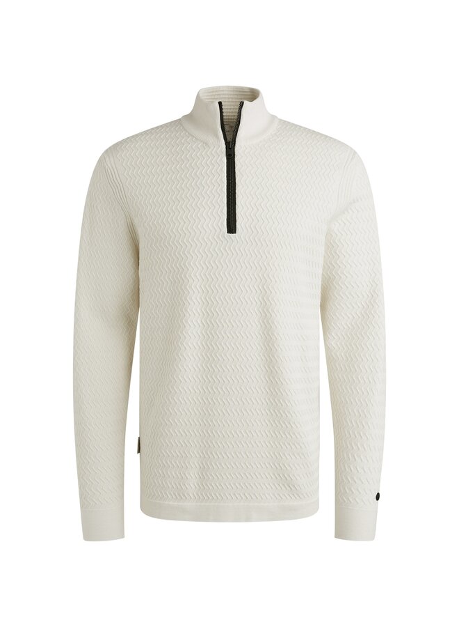 CKW2509330 9001 Cast Iron Half zip collar ecovero Vaporous Gray
