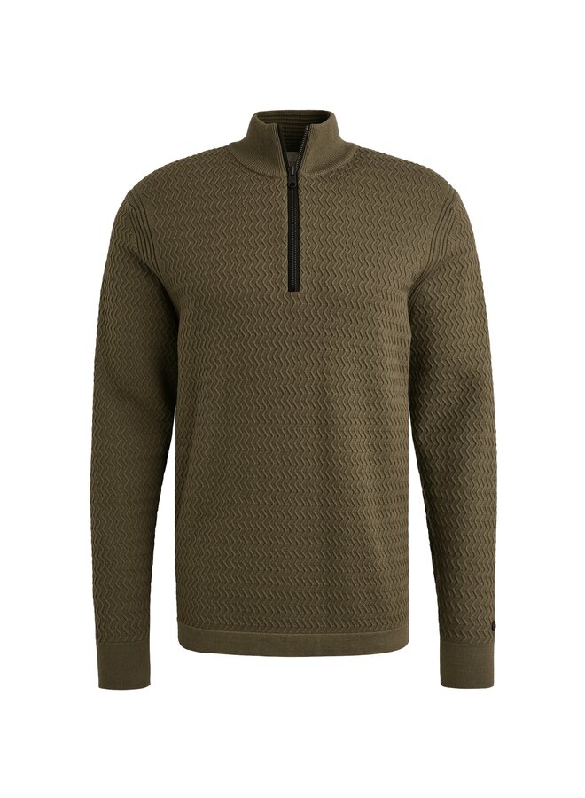 CKW2509330 6444 Cast Iron Half zip collar ecovero Crocodile