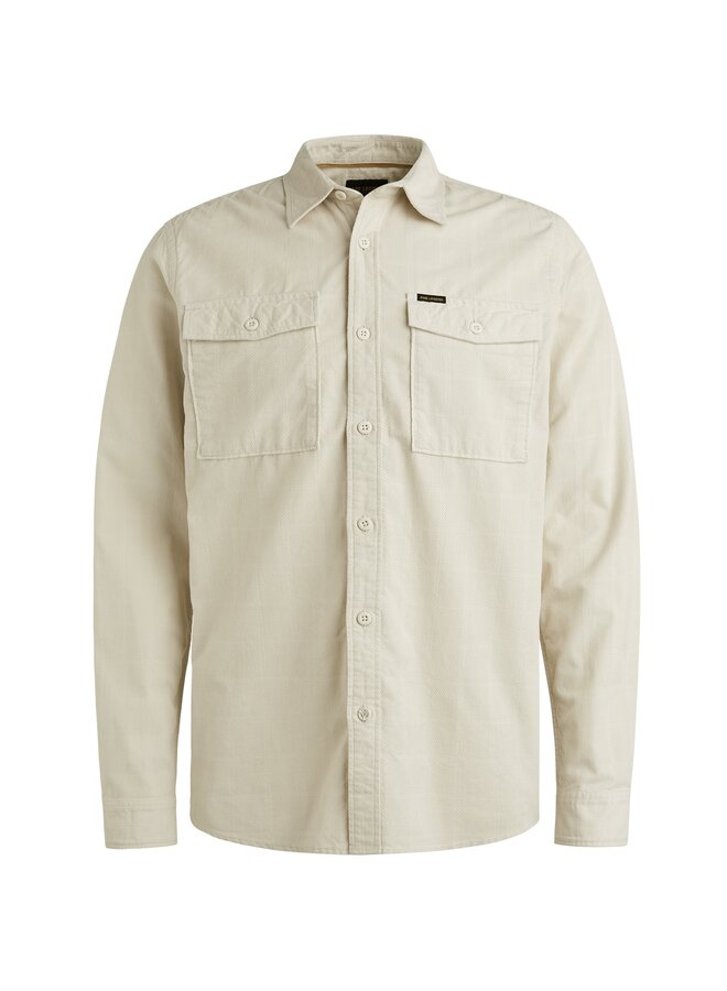 PSI2509242 7013 PME Legend LONG SLEEVE SHIRT Fine Corduroy Bone White