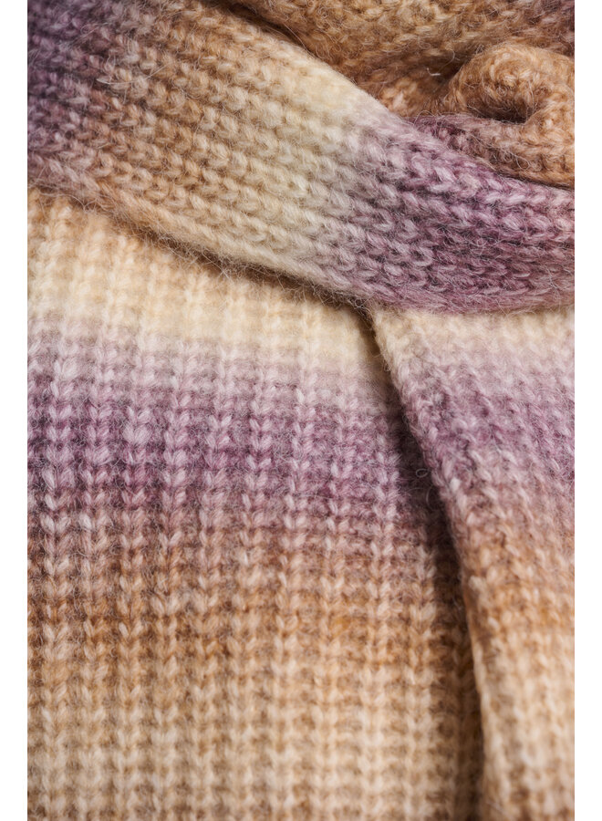 Haiko.5002512 Rino en Pelle Multicoloured knitted scarf  Sugar plum mix