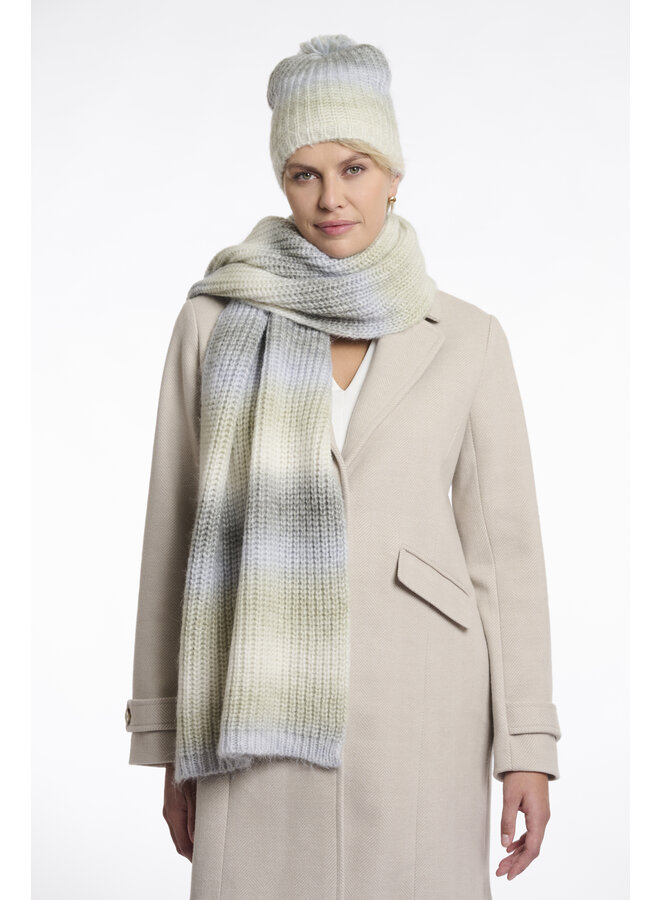 Haiko.5002512 Rino & Pelle Multicoloured knitted scarf  Green mix