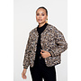 55538-70 999 Geisha jacket stepped leopard black/sand