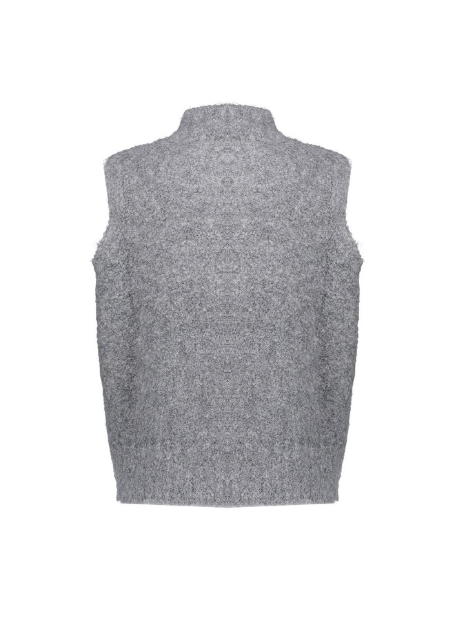 54574-29 930 Geisha Pullover sleeveless with zipper mid grey