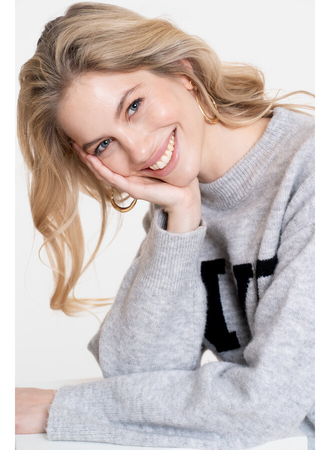 54561-23 925 Geisha Pullover NYC grey/black