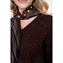 54542-14 775 Geisha Pullover lurex and sequinces brown/copper