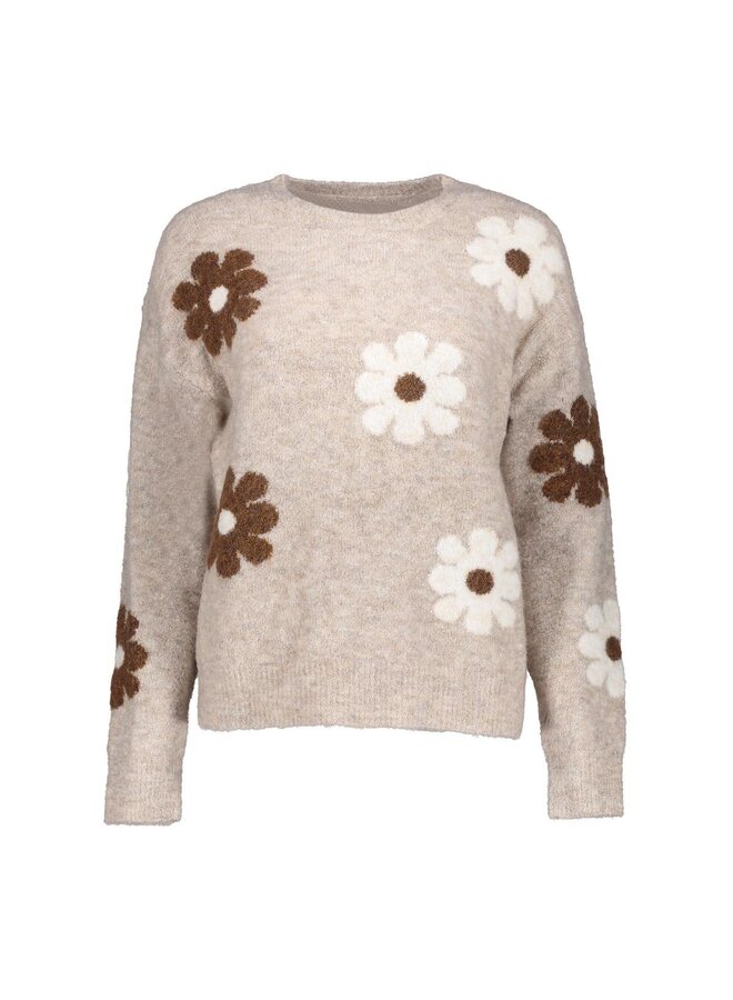 54516-10 720 Geisha Pull flowers sand/browen/offwhite