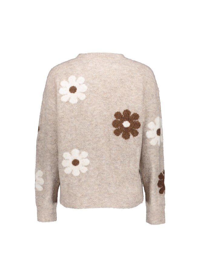 54516-10 720 Geisha Pull flowers sand/browen/offwhite