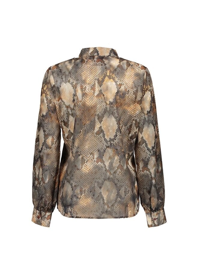 53634-20 925 Geisha Blouse print grey/brown