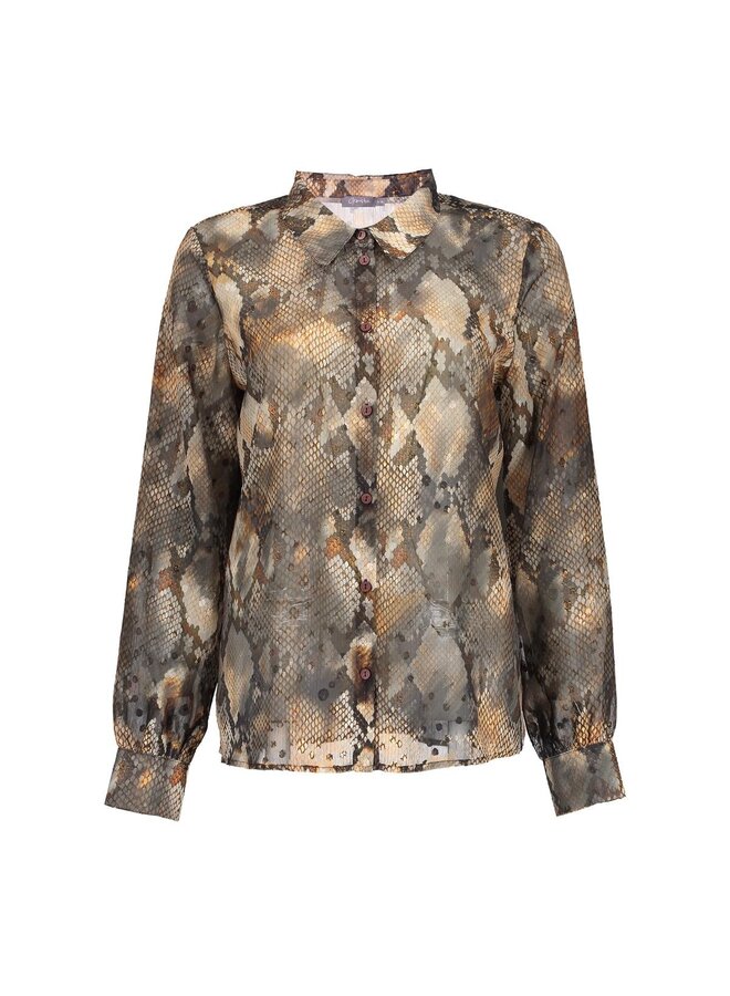 53634-20 925 Geisha Blouse print grey/brown