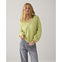 7s7964-70044 604 Summum Sweater garment dye knit Misty lime