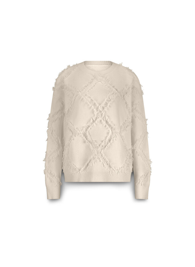 7s7945-70041 122 Summum Sweater comfy viscose blend knit Ivory