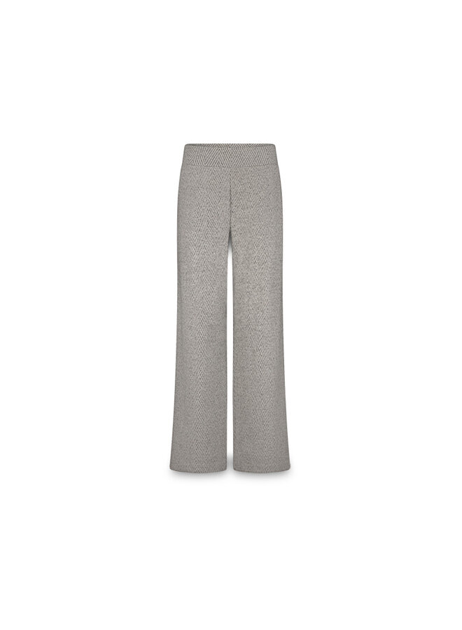 4s2862-30710 810 Summum Wide leg herringbone broek Mist