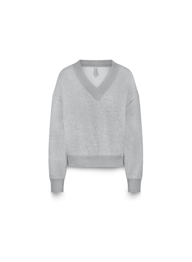 3s5193-30413 810 Summum Soft V-neck sweat Mist