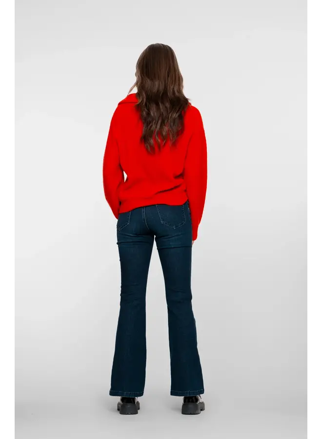51541-10 850 Geisha Jeans flair black denim lurex