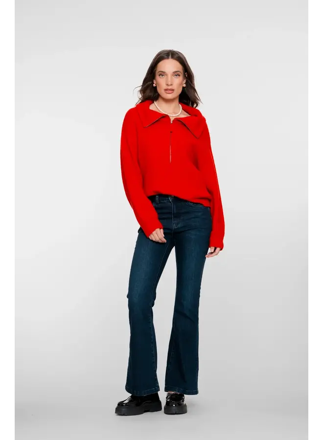 51541-10 850 Geisha Jeans flair black denim lurex