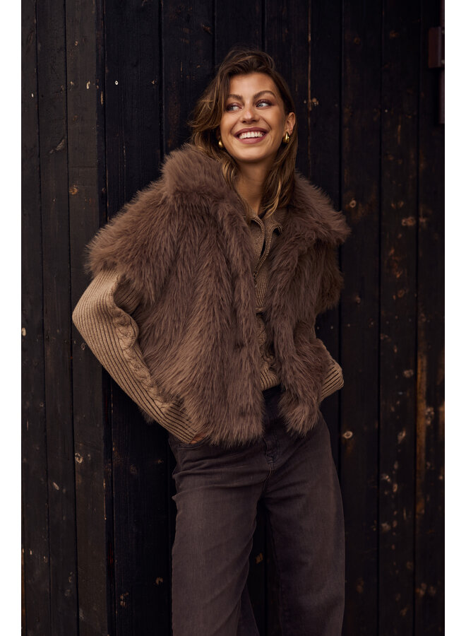 NKF08002 65 Nukus Loua Gilet Fango