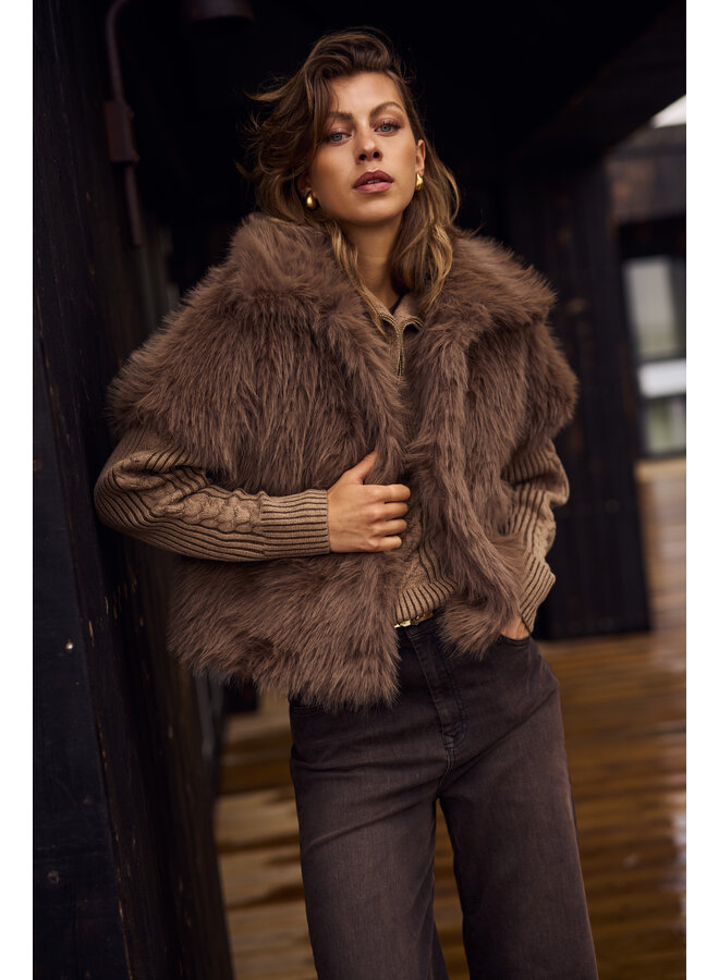 NKF08002 65 Nukus Loua Gilet Fango