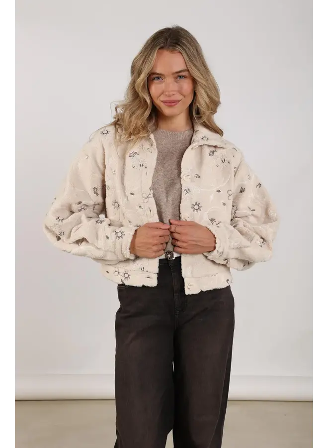 NKF13018 9 Nukus Milou Jacket Embroidery Sand