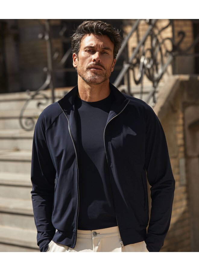 KBI-M14 Blue Industry overshirt lounge jersey NAVY