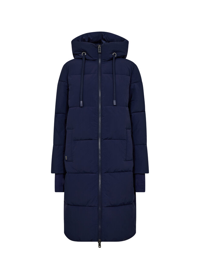 170810 241 Mos Mosh MMOllie Terma Long Coat Maritime Blue