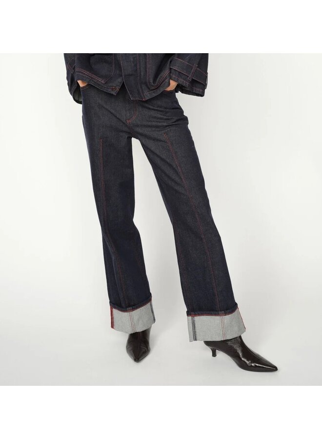 174630 447 Mos Mosh MMRelee Cedros Jeans Dark Blue Regular