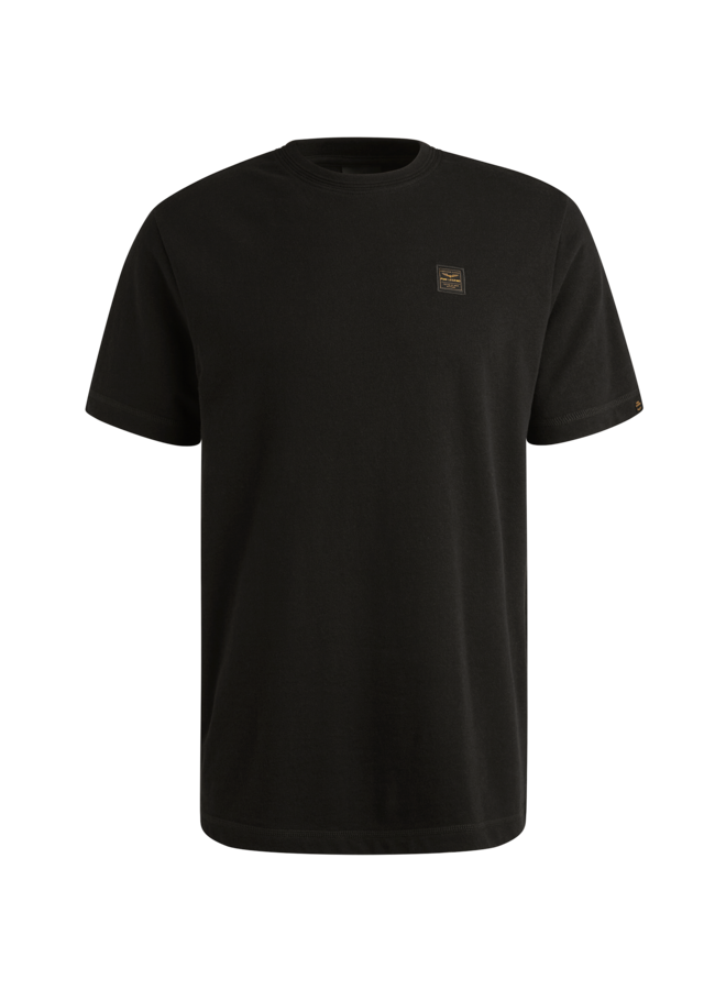 PTSS2509565 999 PME Legend Short sleeve r-neck heavy slub jersey Black