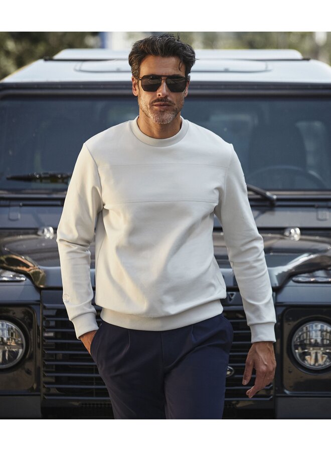 KBIW25-M30 Blue Industry sweater STONE