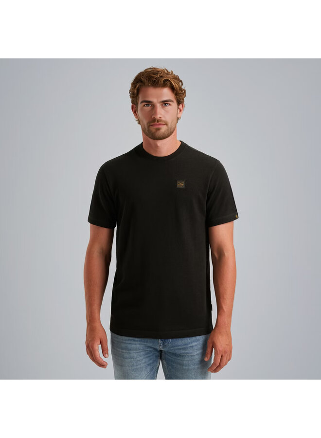 PTSS2509565 999 PME Legend Short sleeve r-neck heavy slub jersey Black