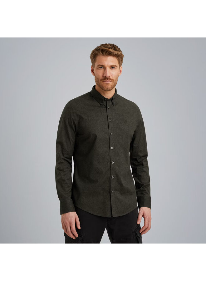 PSI2509238 8039 PME Legend LONG SLEEVE SHIRT Print on Ctn Stretch Beluga