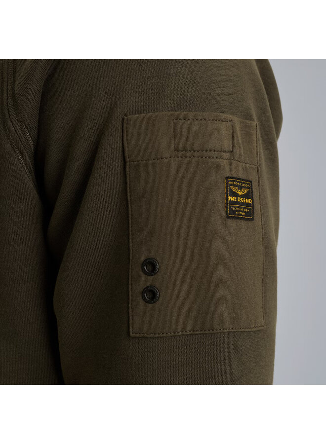 PSW2509453 8039 PME Legend Crewneck soft fleece sweat Beluga