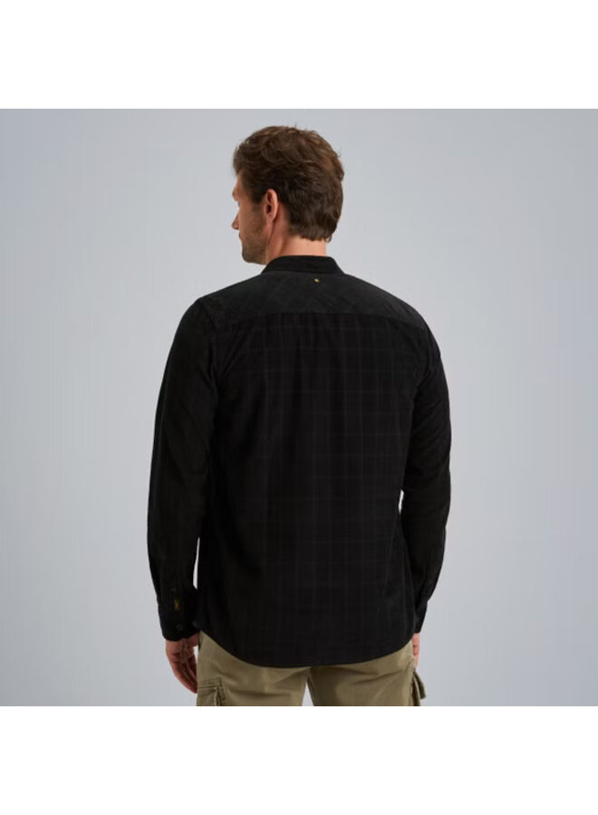 PSI2509242 9995 PME Legend LONG SLEEVE SHIRT Fine Corduroy Jet Black
