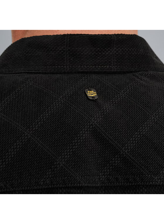 PSI2509242 9995 PME Legend LONG SLEEVE SHIRT Fine Corduroy Jet Black