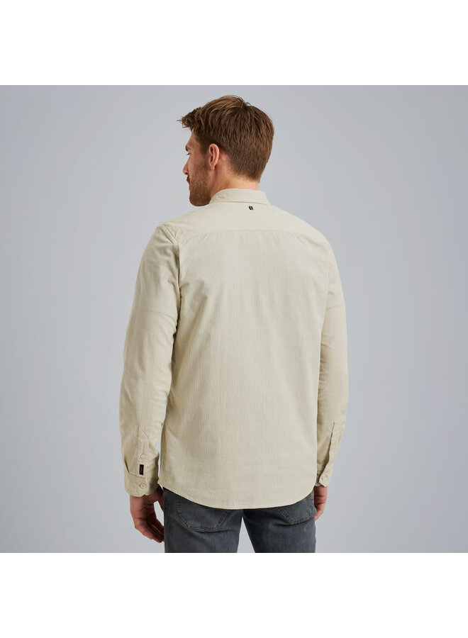 PSI2509242 7013 PME Legend LONG SLEEVE SHIRT Fine Corduroy Bone White