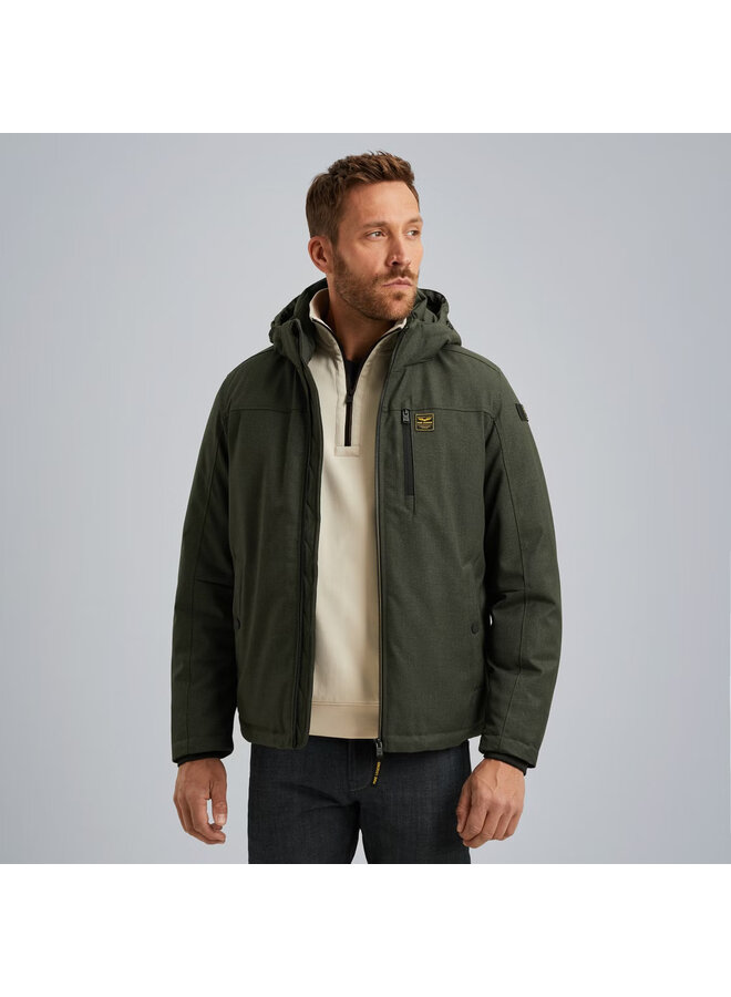PJA2508106 6425 PME Legend Semi long jacket STRATOR Melange Twill Climbing Ivy