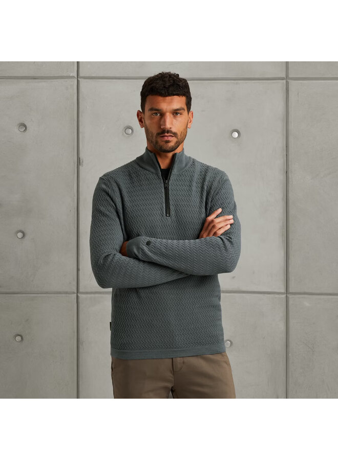 CKW2509330 9096 Cast Iron Half zip collar ecovero Stormy Weather