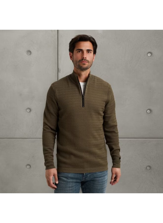 CKW2509330 6444 Cast Iron Half zip collar ecovero Crocodile