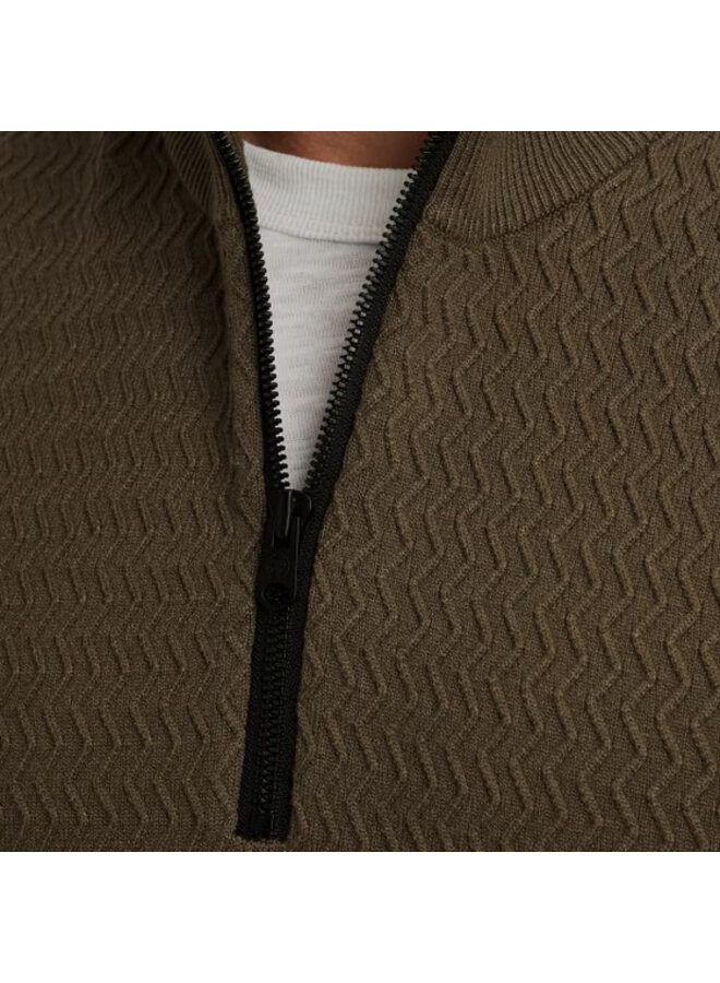 CKW2509330 6444 Cast Iron Half zip collar ecovero Crocodile