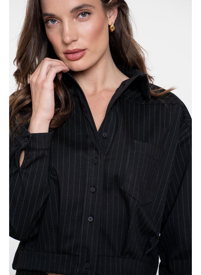 55721-20 999 Geisha Jacket stripes black