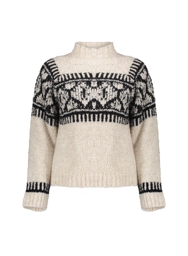 54581-70 720 Geisha Pullover nordic sand/black