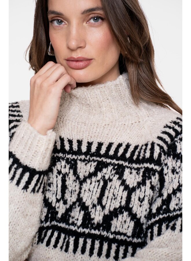 54581-70 720 Geisha Pullover nordic sand/black