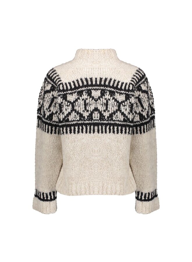 54581-70 720 Geisha Pullover nordic sand/black